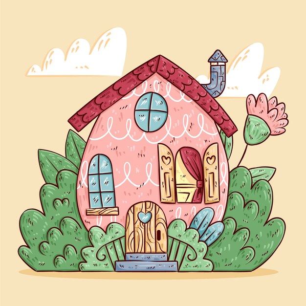 Ilustración de pascua dibujada a mano