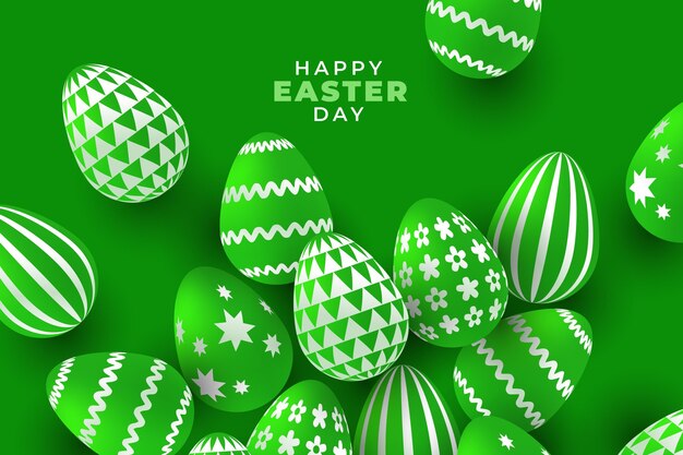 Ilustración de pascua monocromática vívida realista