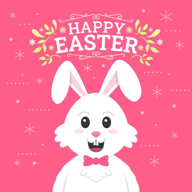 Ilustración de pascua plana