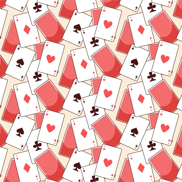 Ilustración del patrón de las cartas de juego