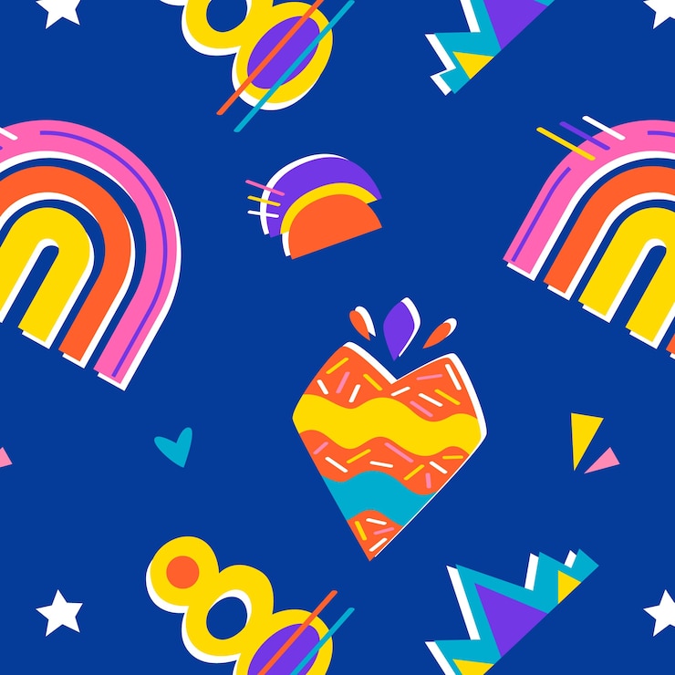Vector gratuito ilustración de patrón de collage recortado