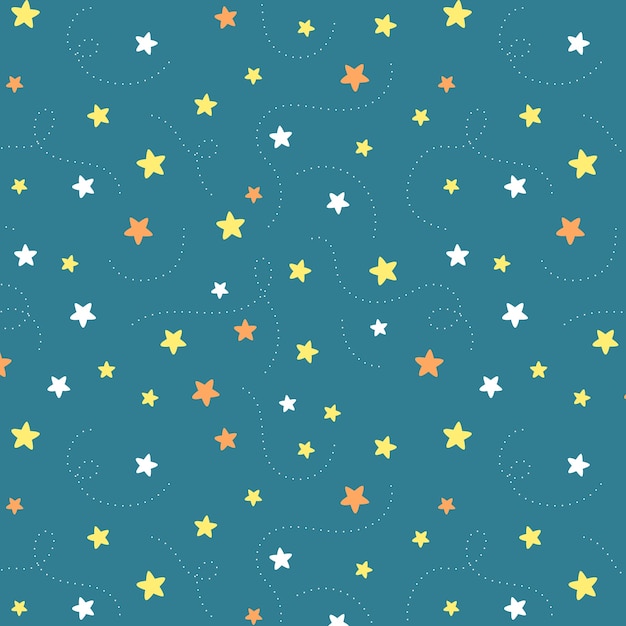 Ilustración de patrón de estrella dibujada a mano