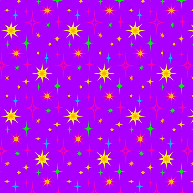 Ilustración del patrón de estrella de diseño plano