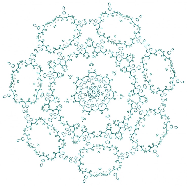 Vector gratuito ilustración de los patrones visuales sobre un fondo blanco