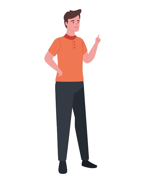 Ilustración de una persona eligiendo la dirección
