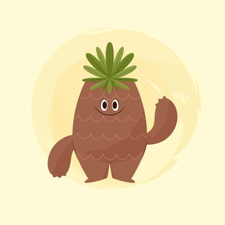 Vector gratuito ilustración de personaje de frailejón dibujado a mano