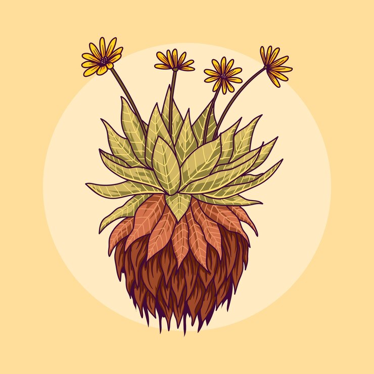 Vector gratuito ilustración del personaje frailejón