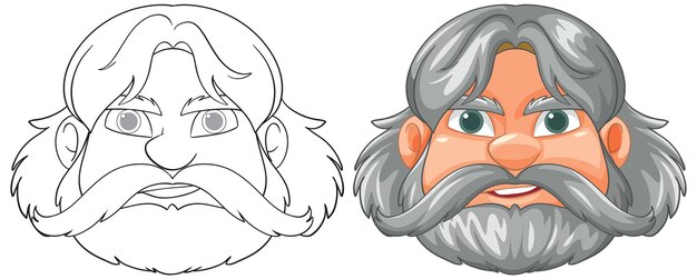 Ilustración del personaje del guerrero