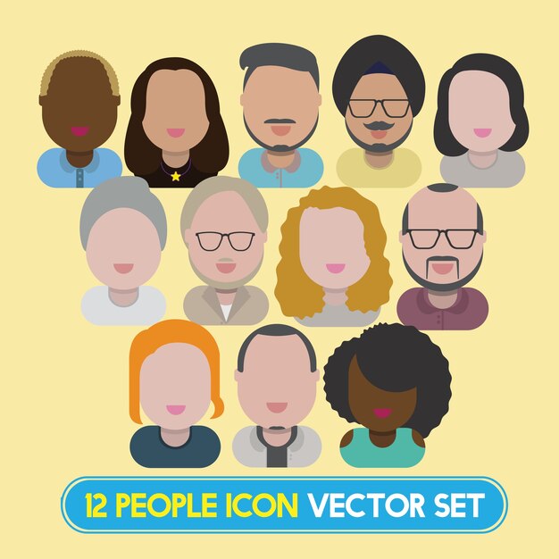 Ilustración de personas diversas
