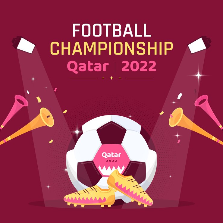 Vector gratuito ilustración plana del campeonato mundial de fútbol
