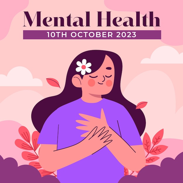 Ilustración plana para la celebración del día mundial de la salud