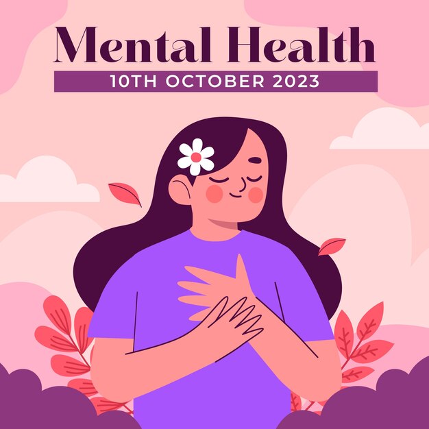 Ilustración plana para la celebración del día mundial de la salud