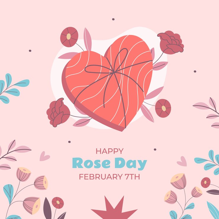 Vector gratuito ilustración plana para la celebración del día de la rosa