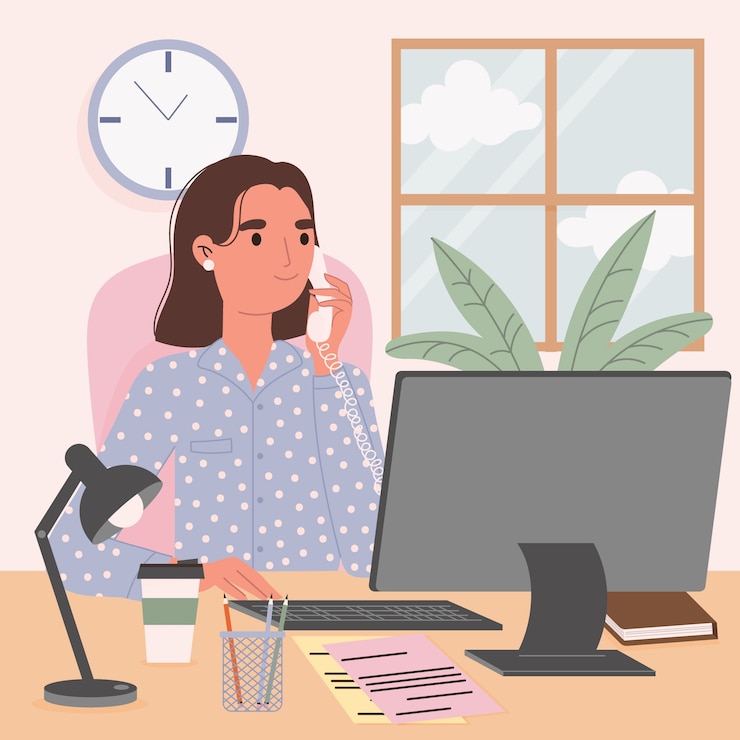 Vector gratuito ilustración plana para la celebración del día de la secretaria.