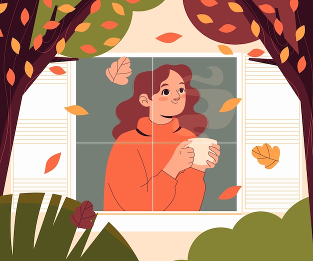 Vector gratuito ilustración plana para celebración de otoño