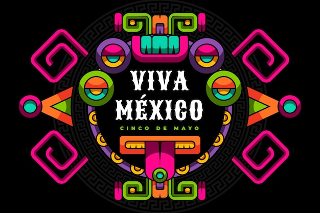 Vector gratuito ilustración plana de cinco de mayo