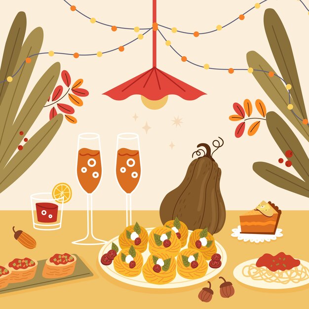Ilustración plana de dar a los amigos