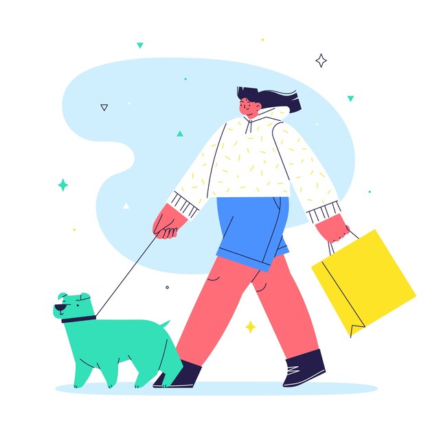 Ilustración plana del día de compras 11.11