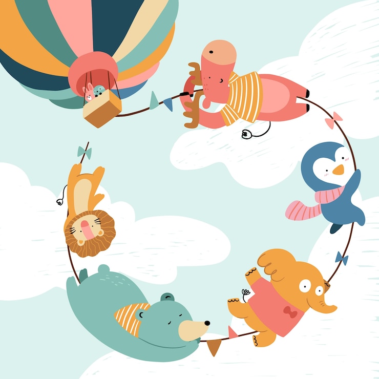 Vector gratuito ilustración plana del día mundial de los animales