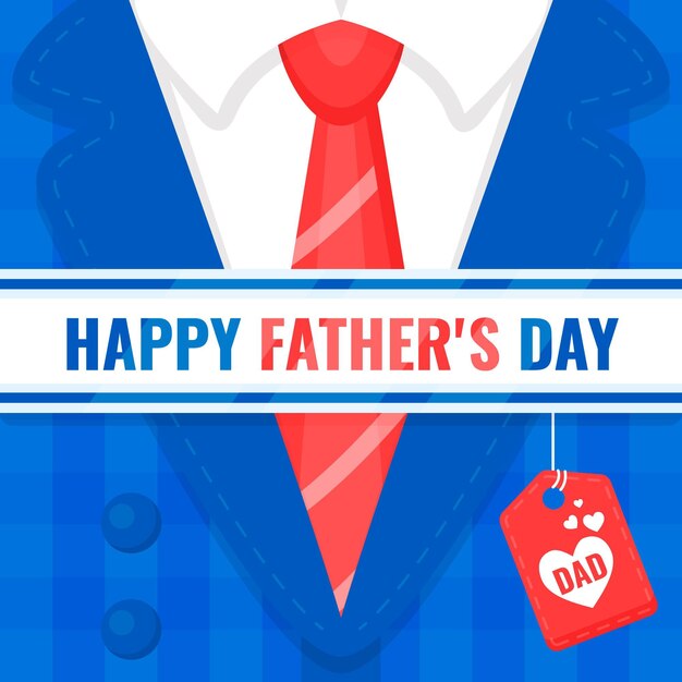 Ilustración plana del día del padre