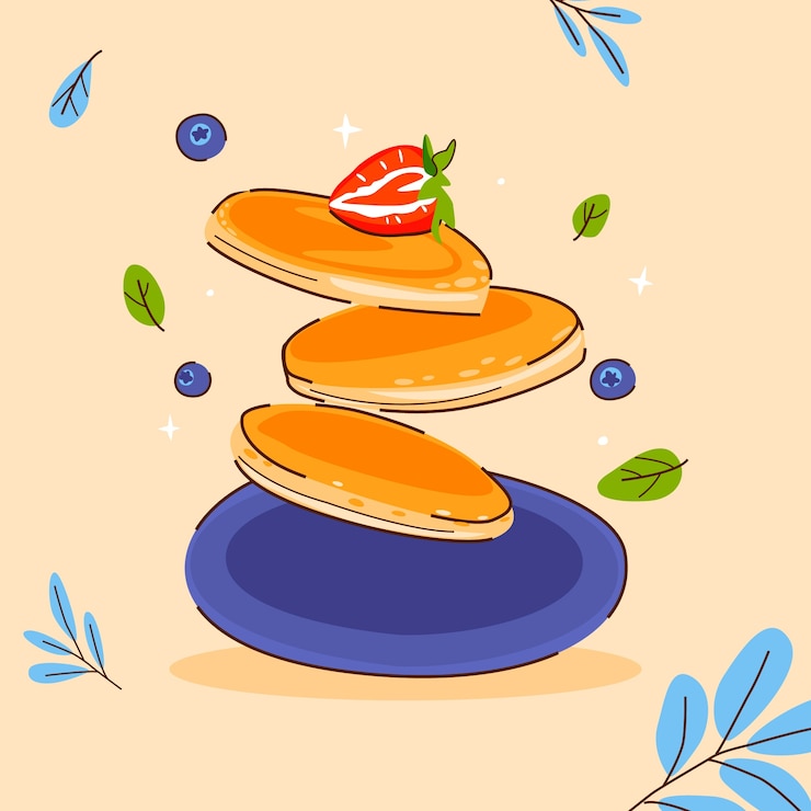 Vector gratuito ilustración plana para el día del pancake