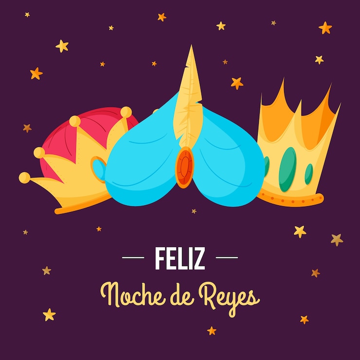 Vector gratuito ilustración plana de reyes magos