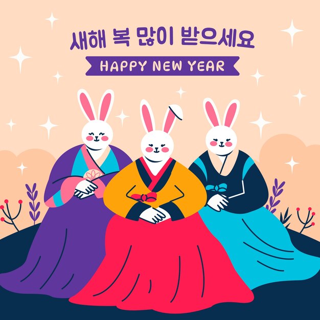 Ilustración plana seollal