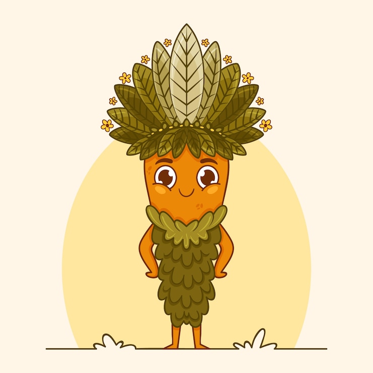 Vector gratuito ilustración de planta frailejon dibujada a mano