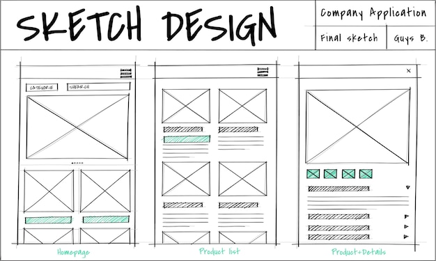 Ilustración de la plantilla de diseño web