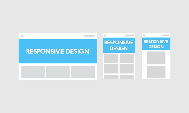 Ilustración de plantilla de diseño web