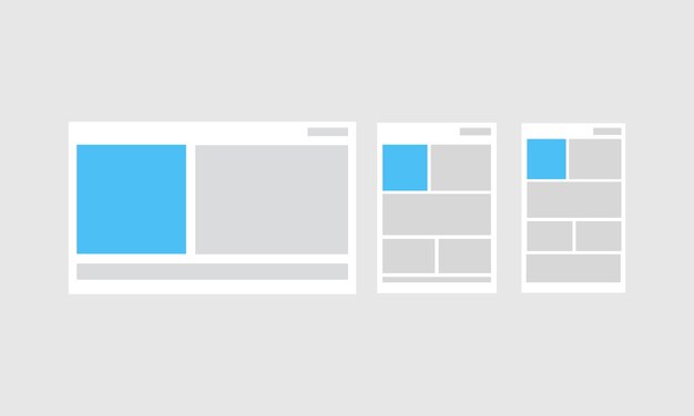 Ilustración de plantilla de diseño web