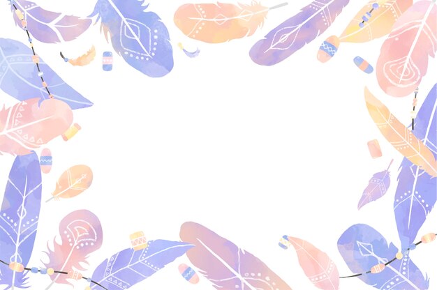 Ilustración de plumas