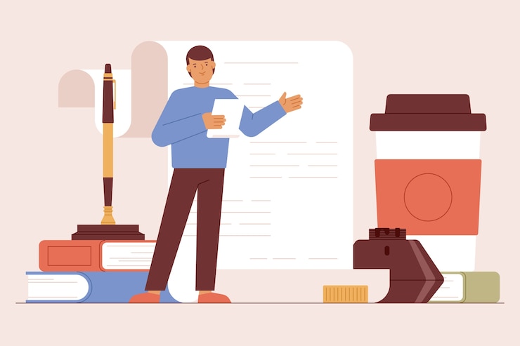 Vector gratuito ilustración de poesía dibujada a mano