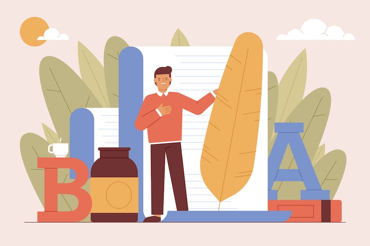 Vector gratuito ilustración de poesía dibujada a mano