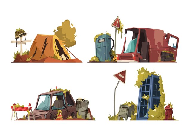 Ilustración post apocalipsis