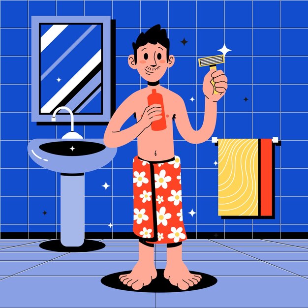 Ilustración de primera vez dibujada a mano