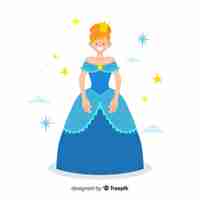 Vector gratuito ilustración princesa dibujada a mano