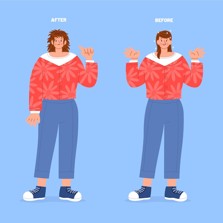 Vector gratuito ilustración de queratina de cabello dibujado a mano