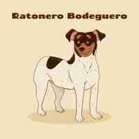Vector gratuito ilustración de razas de perros dibujadas a mano
