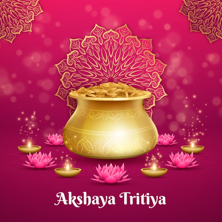 Vector gratuito ilustración realista de akshaya tritiya