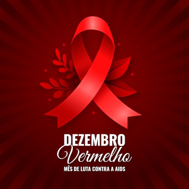 Ilustración realista de dezembro vermelho