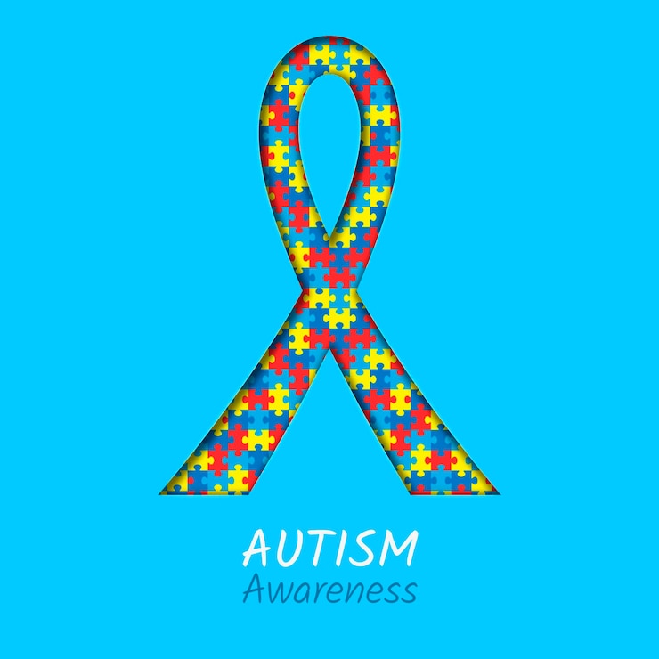 Vector gratuito ilustración realista del día mundial de la concienciación sobre el autismo