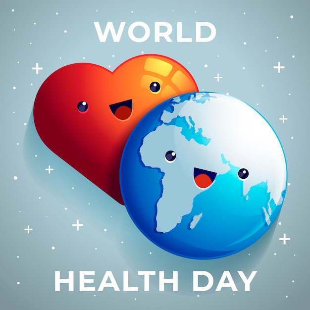 Ilustración realista del día mundial de la salud