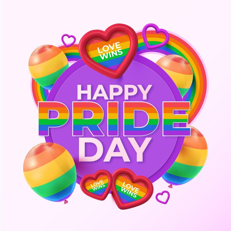 Vector gratuito ilustración realista del día del orgullo feliz