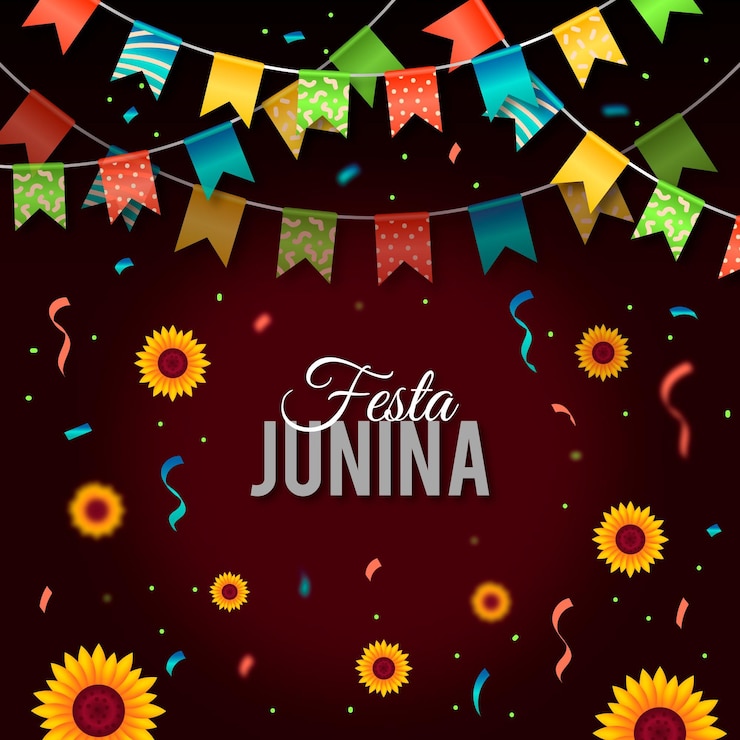 Vector gratuito ilustración realista de festa junina