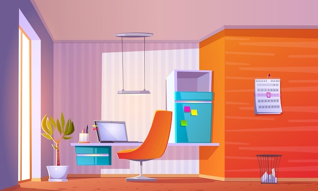 Vector gratuito ilustración realista del interior de la habitación