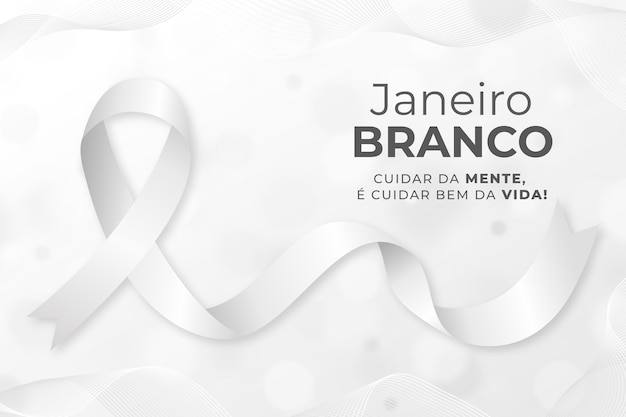 Ilustración realista de janeiro branco
