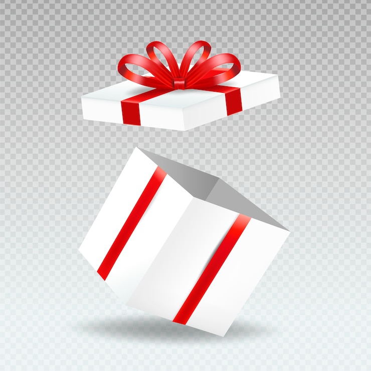 Vector gratuito ilustración realista de un lazo de regalo aislado.
