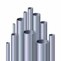 Vector gratuito ilustración realista de tubos de aluminio