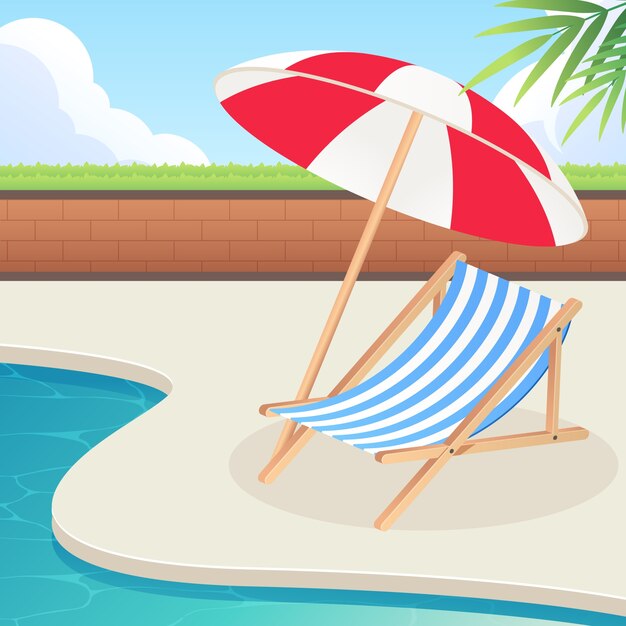 Ilustración realista para el verano.